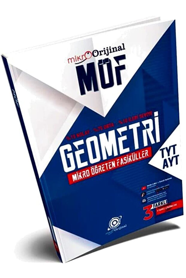 Orijinal Mikro TYT AYT Geometri MÖF Mikro Öğreten Fasiküller Set - 1