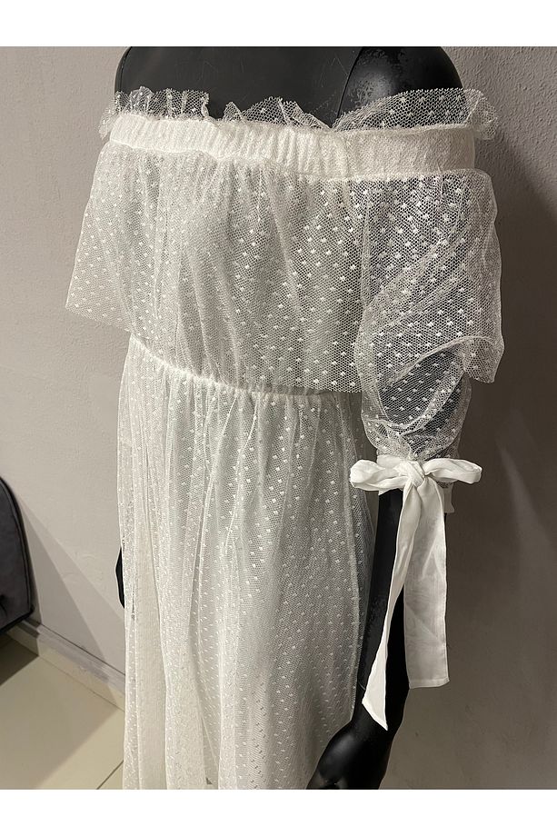 Tül Çekim Elbisesi Dış Mekan Çekim Elbisesi Nikah Elbisesi - 2