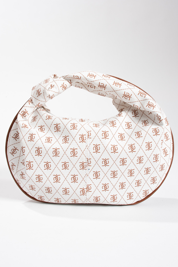 حقيبة يد كلاسيكية مطبوعة بتصميم أنيق - 5