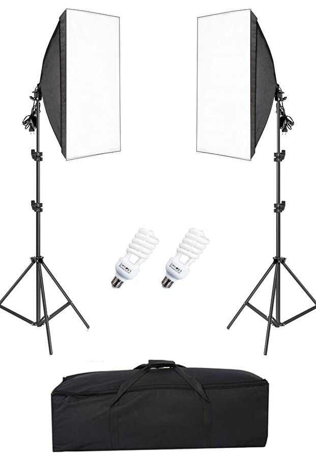 Pro Youtber Kit Vlogger Kit Softbox 50x70cm Mikrofon - 3