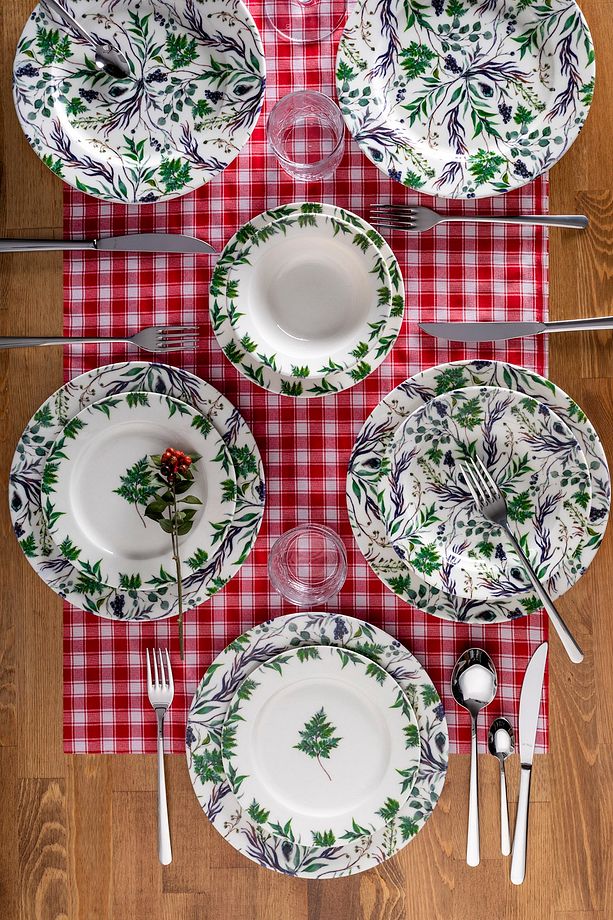 Porselen 24 Parça Yemek Set Dijital Db 0999 - 1