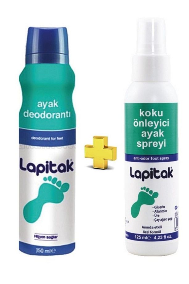 Ayak Deodorantı 150 ml + Koku Önleyici Ayak Spreyi 125 ml - 1