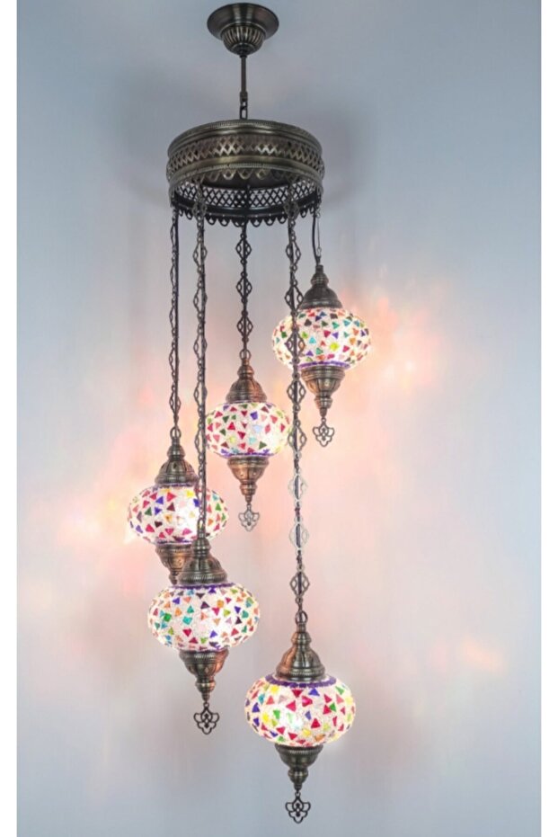 Neyazı Mozaık 5lu Avize - 1