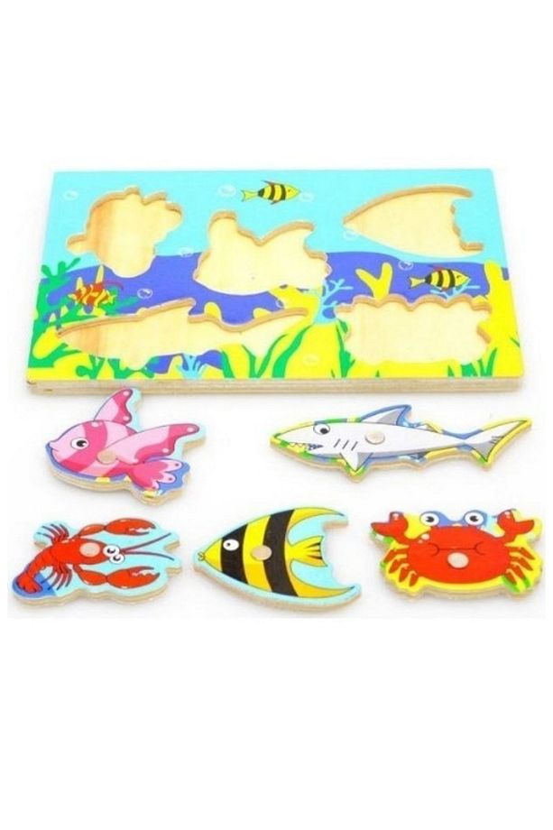 Ahşap Balık Tutma Puzzle - 2
