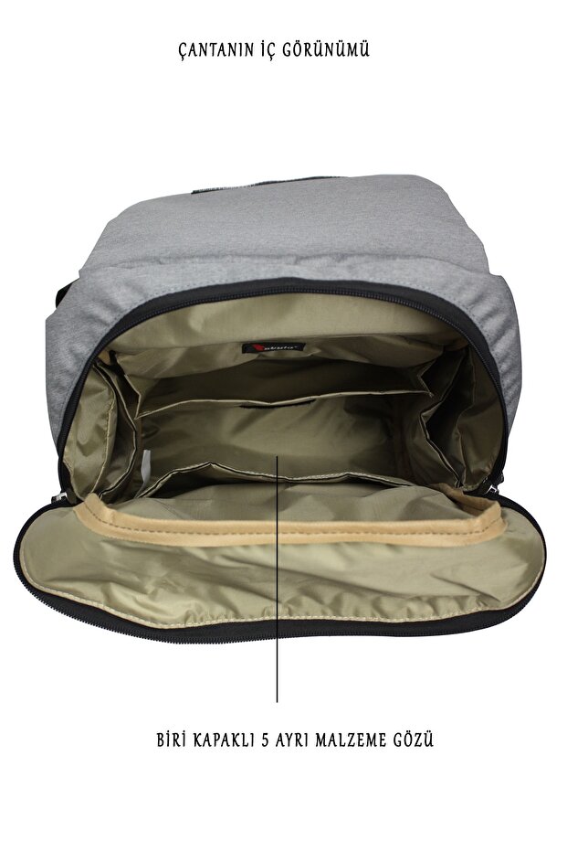 Working Mothers Bag Bebek Bakım Sırt Çantası-füme - 8