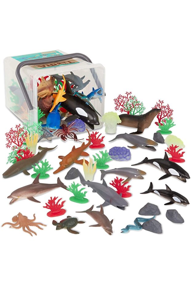 مجموعة ألعاب Terra Plastic Animals Underwater World الكبيرة