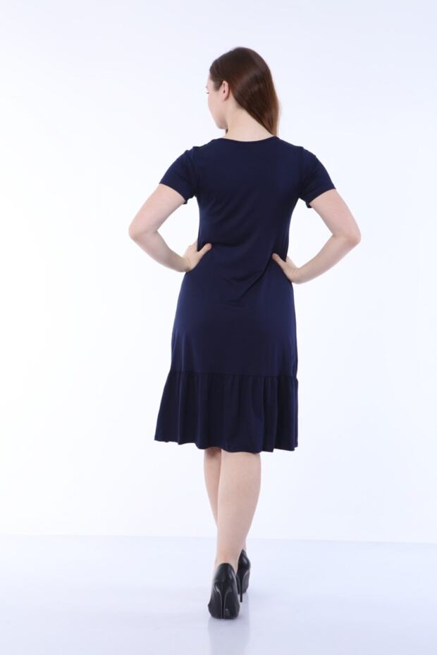 Rochie scurtă cu volane - 4