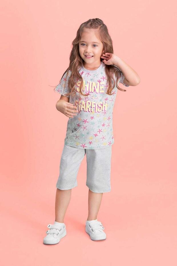 Girl's Gray Pajama Set
