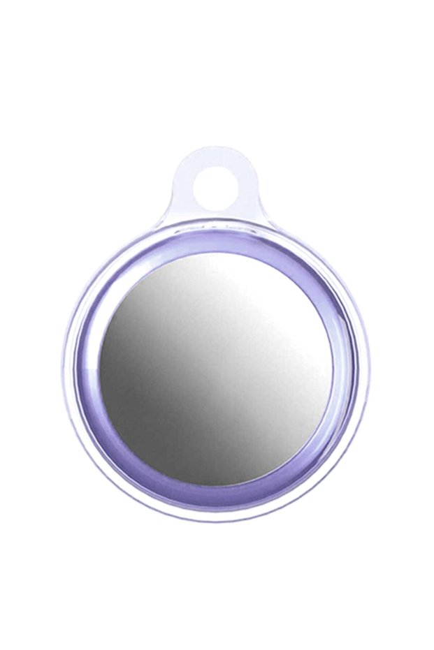 Protective Opacity Transparent Silicone Case with Keychain Lilac
