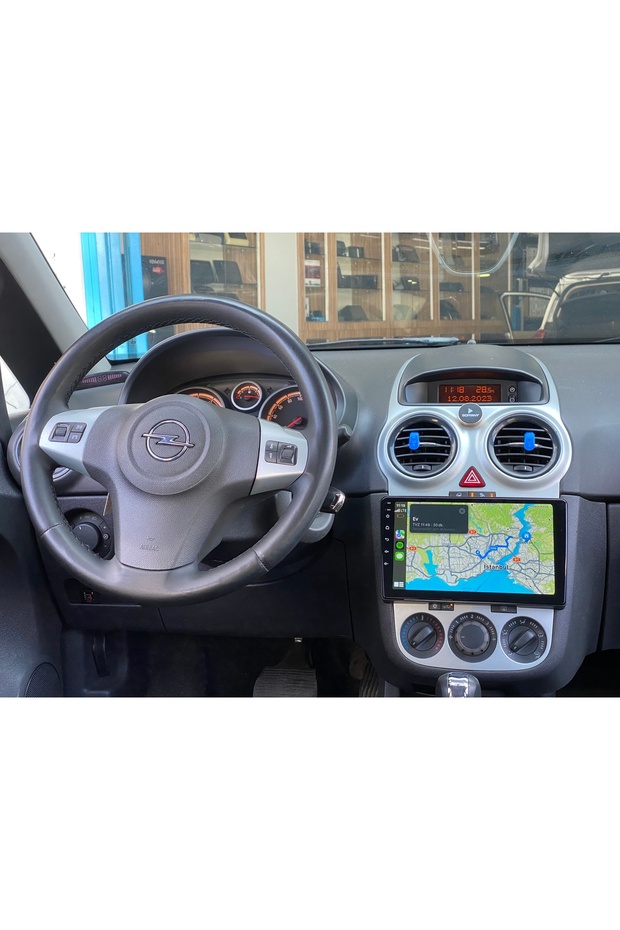 6gb ram 128 OPEL CORSA C-D 9İNÇ ÇERÇEVE DAHİL uyumlu KABLOSUZ CARPLAY-ANDROİD AUTO MULTİMEDYA - GERİ - 4