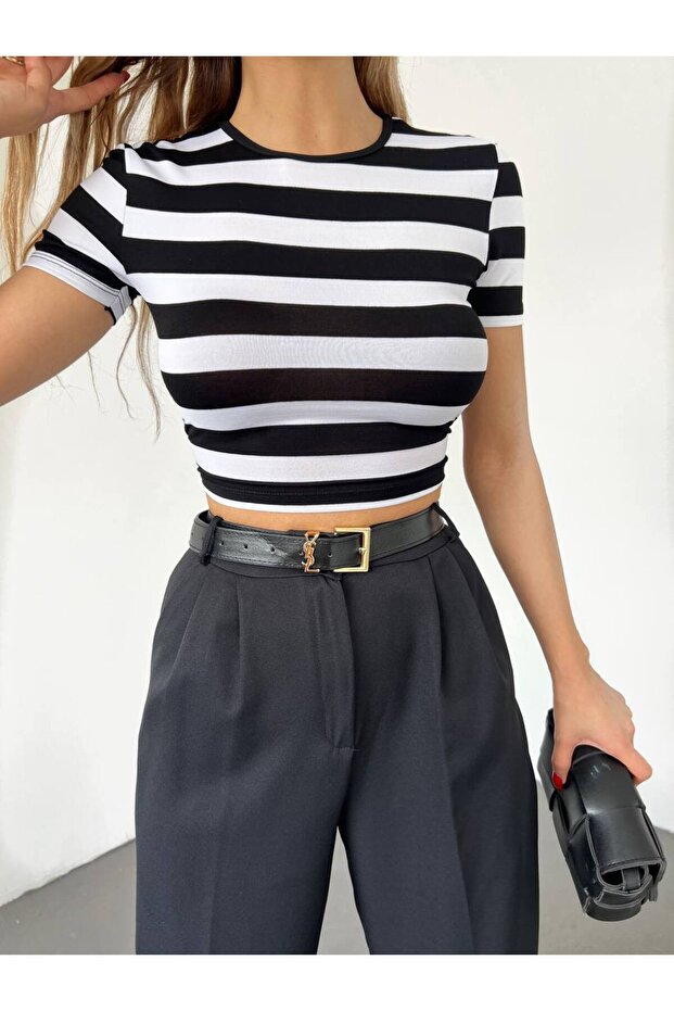 بلوزة بحزام خلفي - 2