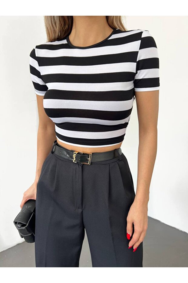 بلوزة بحزام خلفي - 3