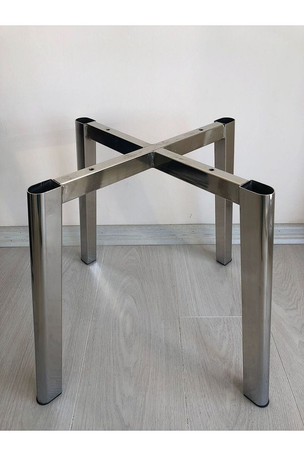METAL, 40 CM KROM KAPLAMA D SANDALYE AYAĞI (2 ADET) - 4