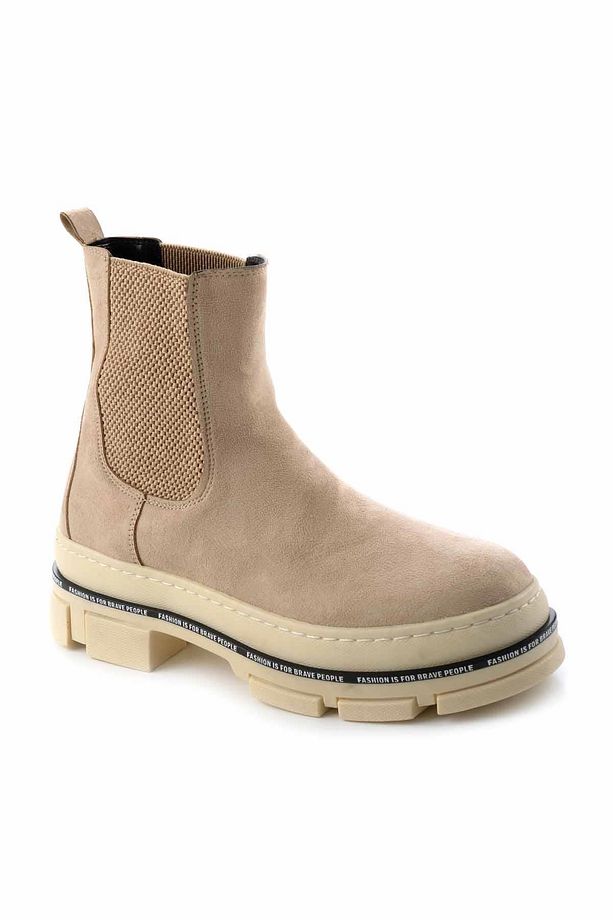 Bej Süet Kadın Bot & Bootie K02643163602 - 3