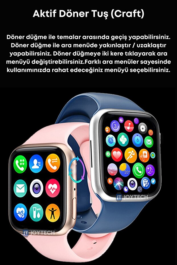 2023 Yeni Nesil Watch7 45 Mm Akıllı Saat Siri Hesap Makinesi Bluetooth'lu Ios Ve Android Uyumlu - 2