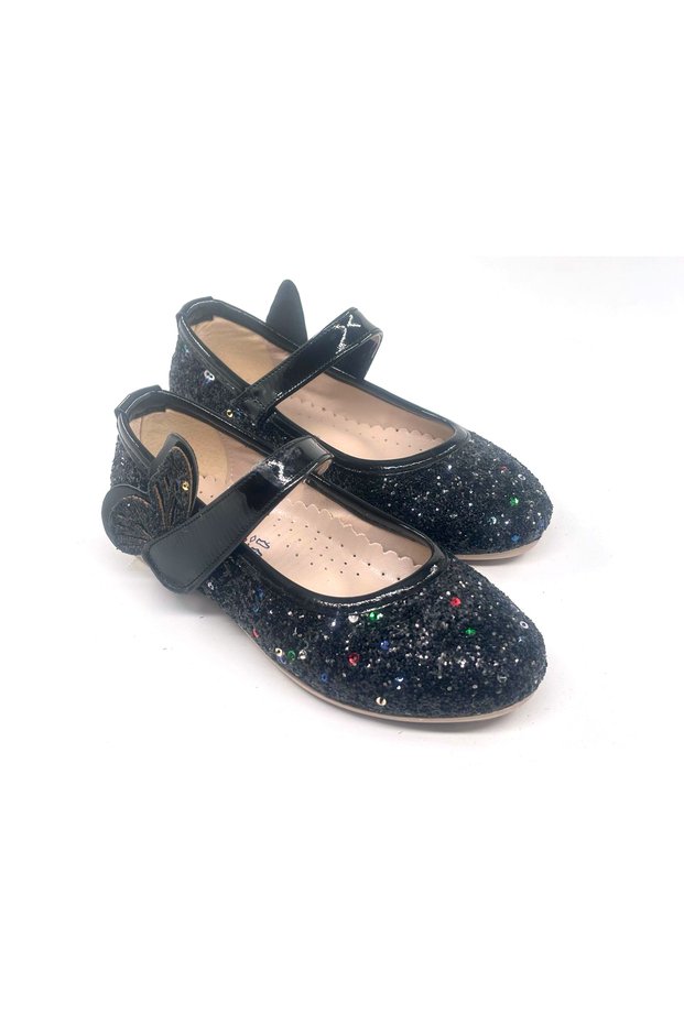 Girls' Ballerinas with Orthopedic Butterfly Detail Insole