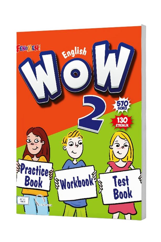 FENOMEN OKUL WOW 2. SINIF ENGLISH PRACTICE BOOK + WORKBOOK + TEST BOOK / 9786256972209 - 1