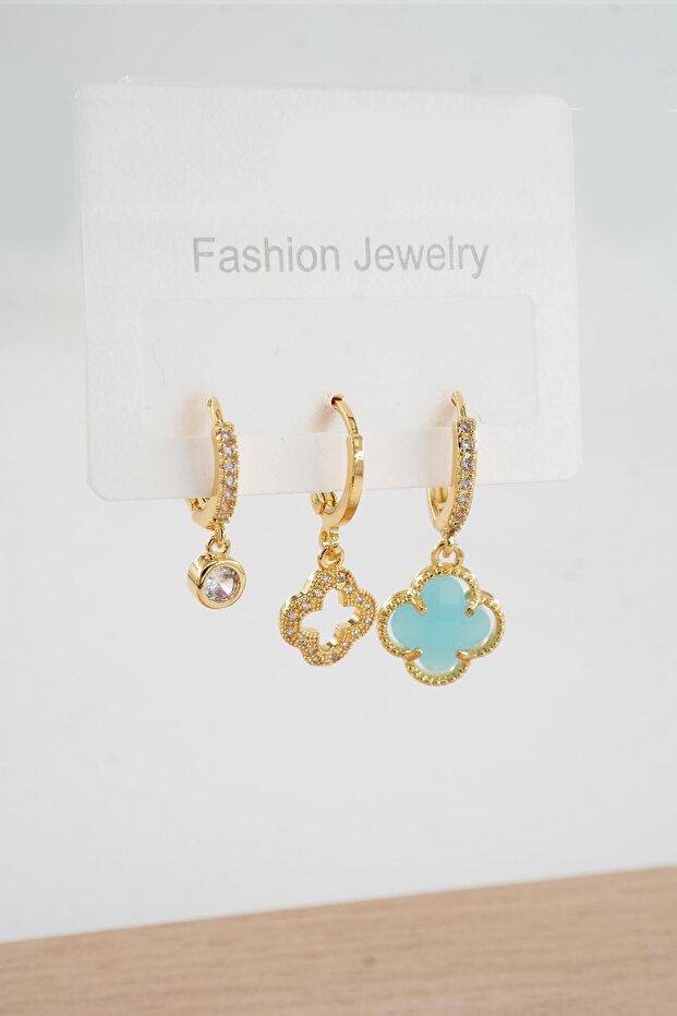 Women's Vip Series Zircon Stone 3-Piece Earrings