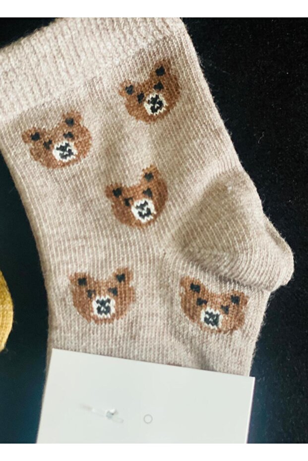 جوارب منقوشة على شكل دب للأطفال - 2