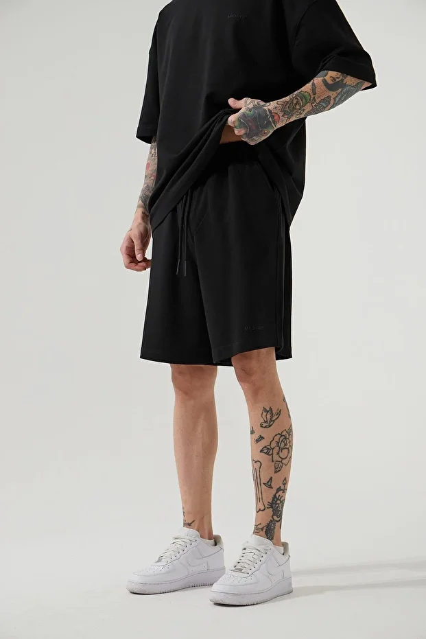 CPR4039 UNISEX OVERSIZE BASIC CEPLİ ŞORT - 2