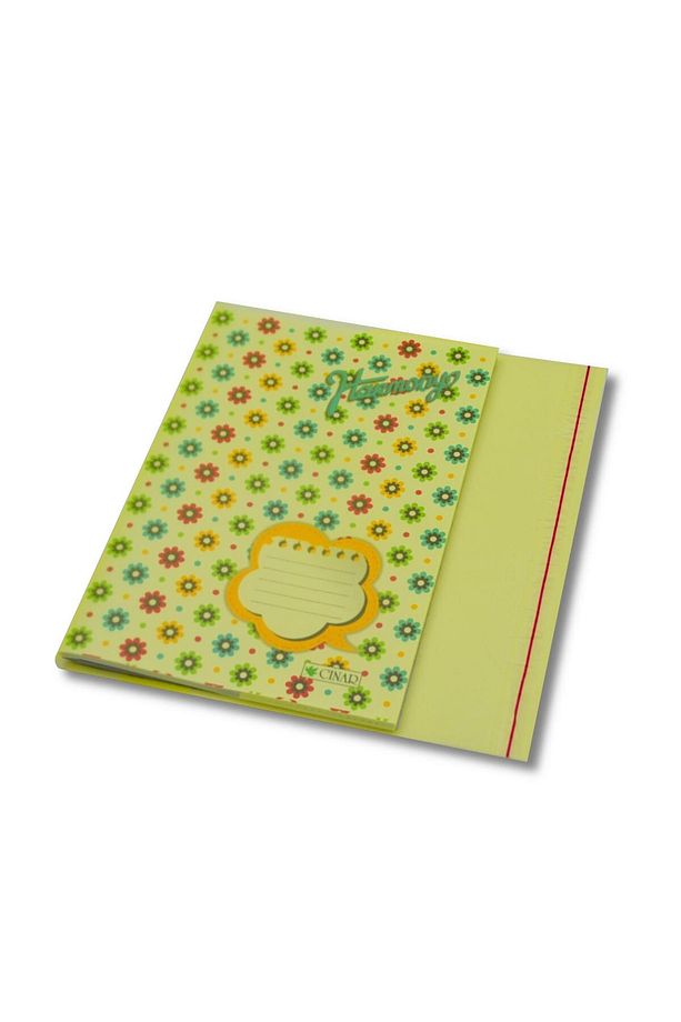 A5 Hazır Yapışkanlı Defter Kabı 10 lu Sarı - 2