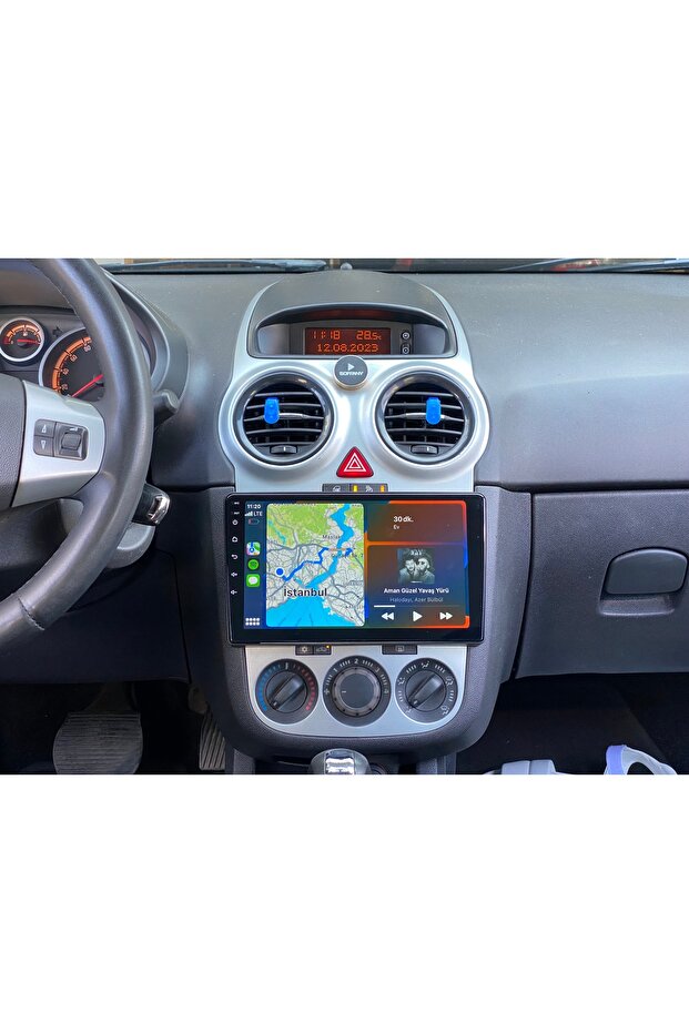6gb ram 128 OPEL CORSA C-D 9İNÇ ÇERÇEVE DAHİL uyumlu KABLOSUZ CARPLAY-ANDROİD AUTO MULTİMEDYA - GERİ - 5