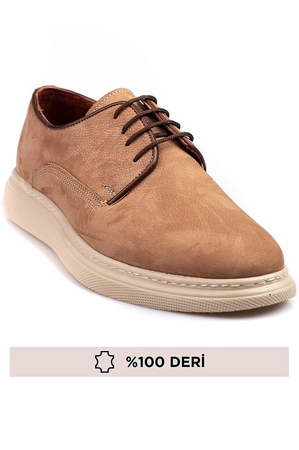 %100 Nubuk Deri, Yüksek Tabanlı, Erkek Ayakkabı - 6