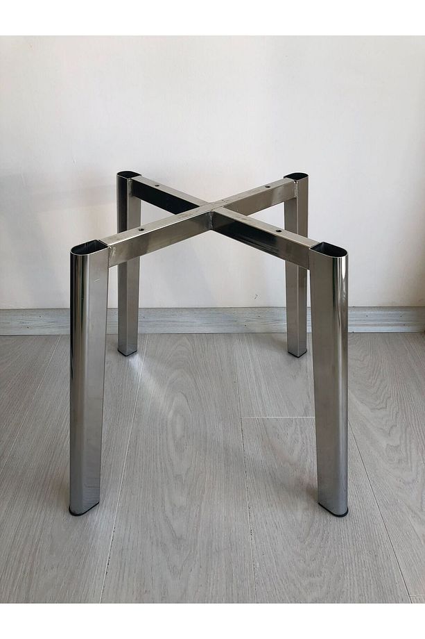 METAL, 40 CM KROM KAPLAMA D SANDALYE AYAĞI (2 ADET) - 3