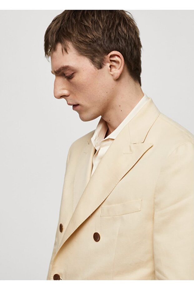 Blazer dublu din bumbac - 4