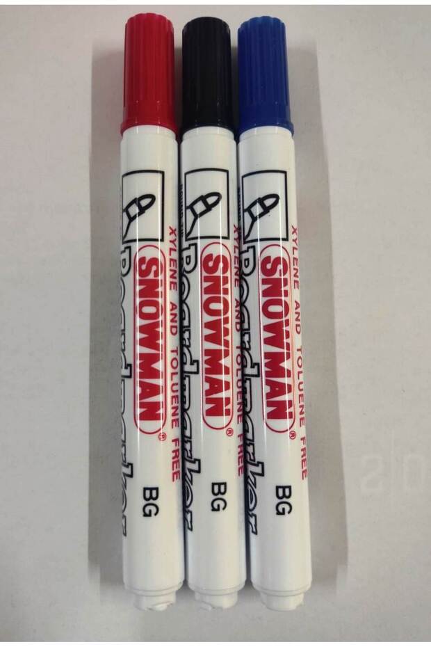 TAHTA KALEMİ-BOARDMARKER / SNOWMAN 3 ADET RENKLİ - 1