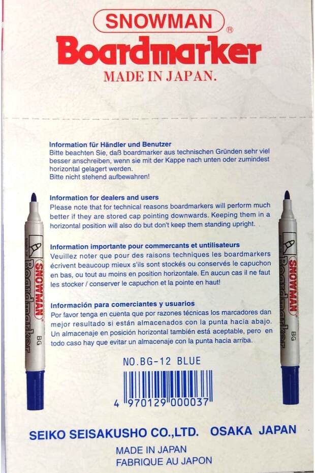 TAHTA KALEMİ-BOARDMARKER / SNOWMAN 3 ADET RENKLİ - 5