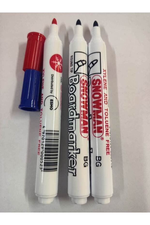 TAHTA KALEMİ-BOARDMARKER / SNOWMAN 3 ADET RENKLİ - 3
