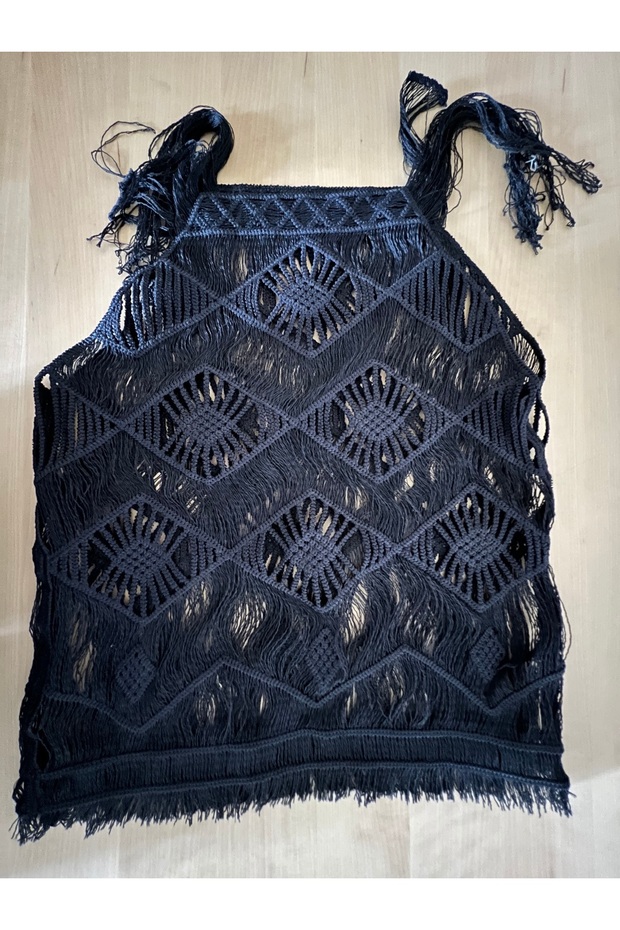 Macrame Style Lace Blouse - 6