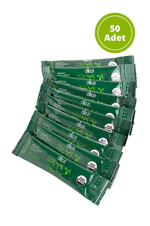 Premium Organik Mini Tek Kullanımlık Zeytinyağı 10 ML X 50 Adet - 1