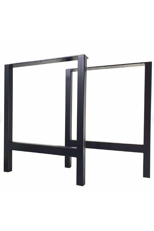 Metal Ayak Masa Ayağı Ahşap Kütük Masif Çalışma Yemek Mutfak Ofis Masası Retro Ayak 2 Adet 70 Cm - 7