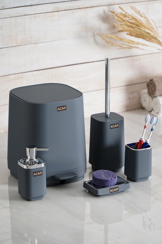 Astoria 5 Piece Bathroom Set - Gray