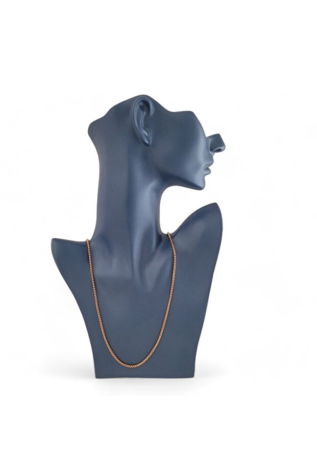 Braided Steel Chain 60 cm Bronze Color Rose