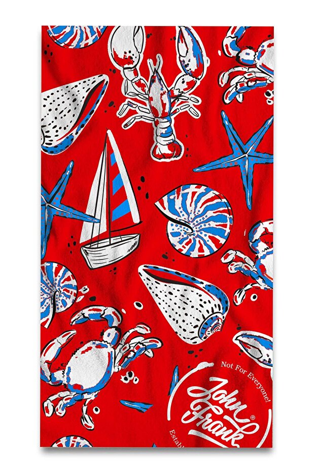 Unisex Patterned Printed Beach Towel