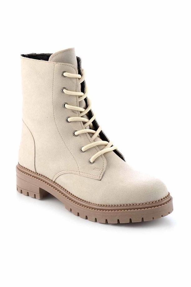 Bej Süet Kadın Bot & Bootie K02641530402 - 3