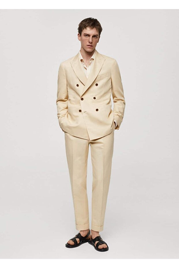 Blazer dublu din bumbac - 2