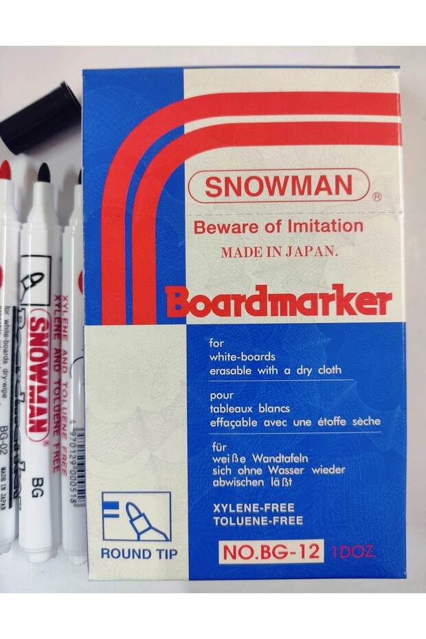 TAHTA KALEMİ-BOARDMARKER / SNOWMAN 3 ADET RENKLİ - 4