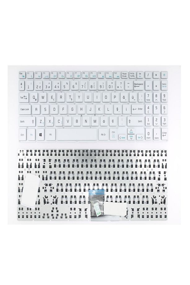 Casper Nirvana S500.1021-4E50X-G-F Silver Notebook Klavyesi Gri TR - 1