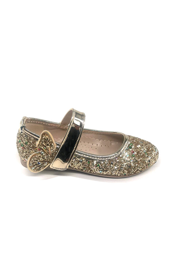 Girls' Ballerinas with Orthopedic Butterfly Detail Insole