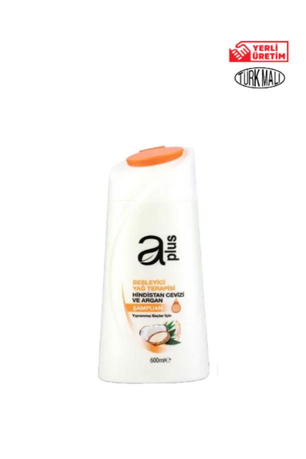Aplus Şampuan 600 ml Yıpranmış Şaçlar Için Hindistan Cevizi Ve Argan - 1