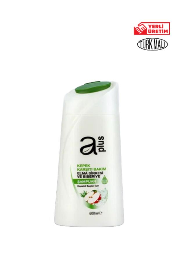 Aplus Şampuan Kepek Karşıtı Şampuan 600 ml Elma Sirkesi Ve Biberiye - 1