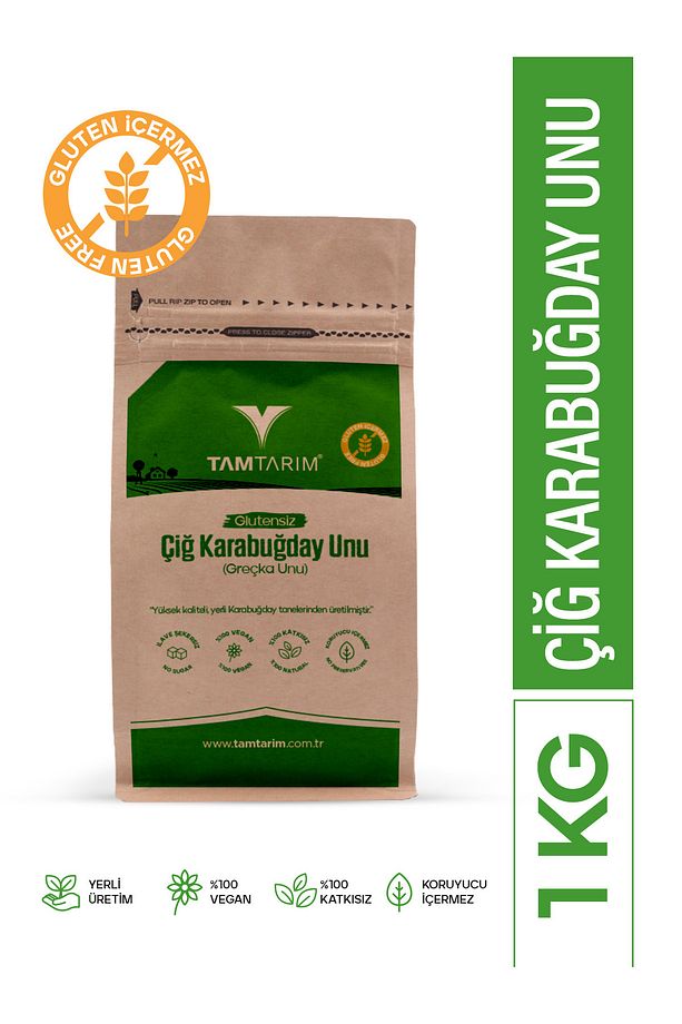 Glutensiz Çiğ Karabuğday Unu 1 Kg - 1