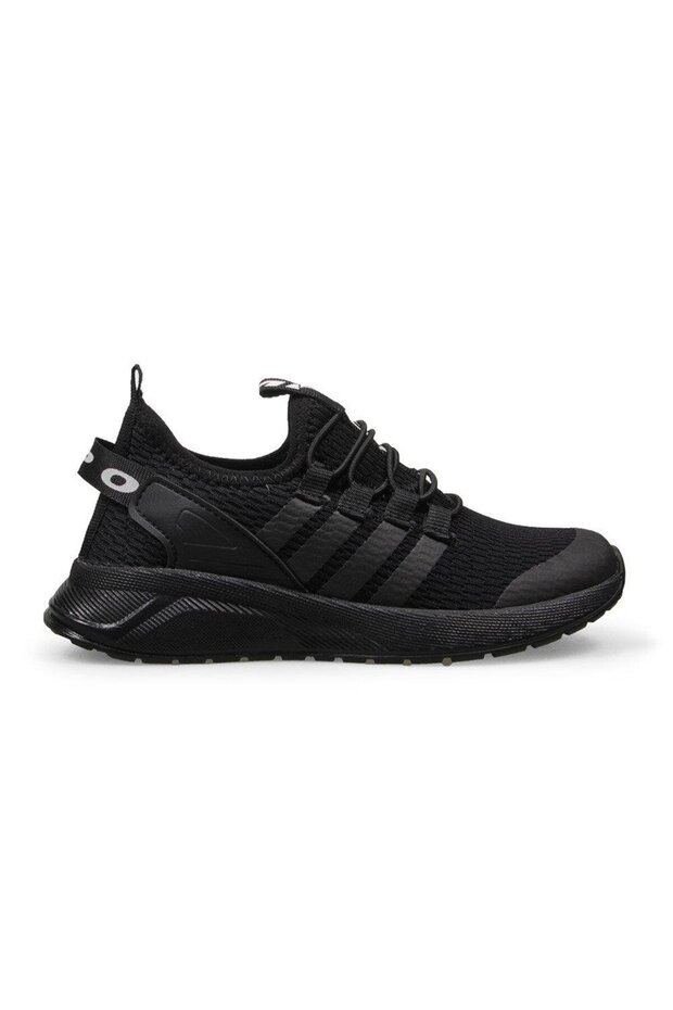 Playflex Joy Kids Elastic Laces Black Walking Shoes
