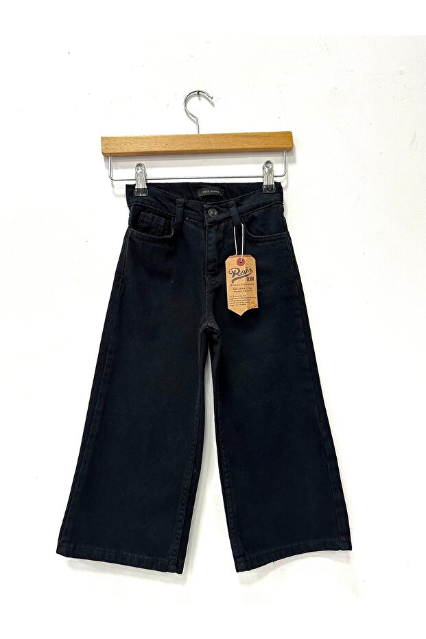 Wide Cut Wide Leg Jeans Black Jeans