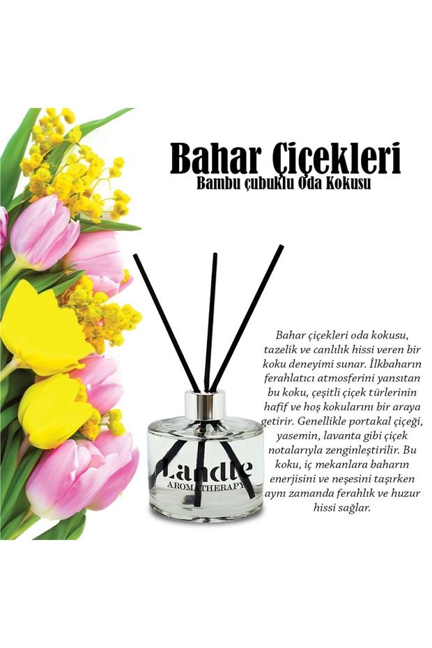 Bambu Çubuklu Oda Kokusu Bahar Çiçekleri 50ml Spring Flowers - 2