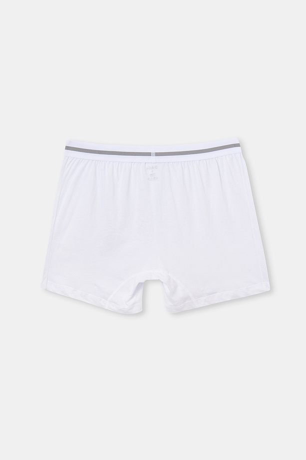Beyaz Uzun Paça Modal Boxer - 2